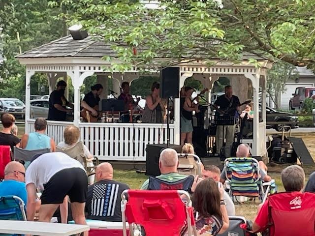 Despite the soaring temperatures, music lovers could not be kept away from the live music at Memorial Park in Bayport.